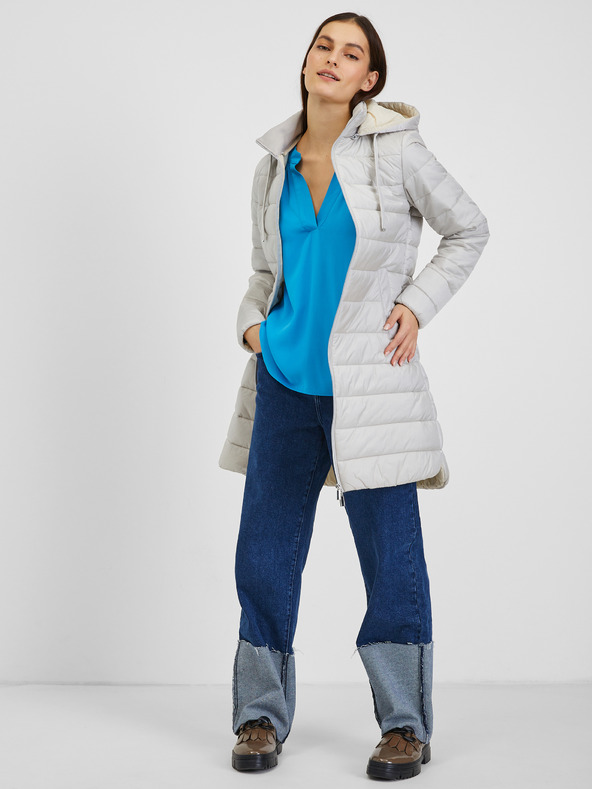 Orsay Светлосиньо дамско зимно ватирано палто ORSAY