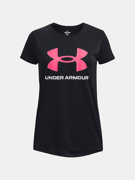 Under Armour Момичешка тениска Under Armour Tech Solid Print Fill BL SSC