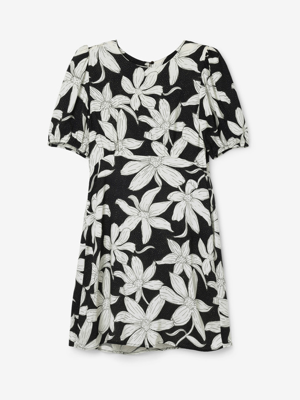 Desigual Desigual Nashville дамска рокля на цветя в бяло и черно