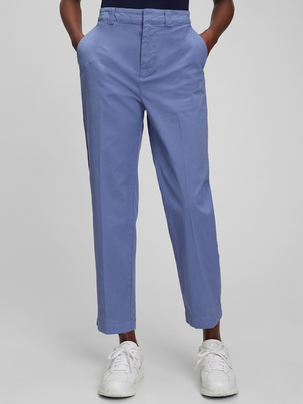GAP Хаки панталони Mid Rise straight up GAP