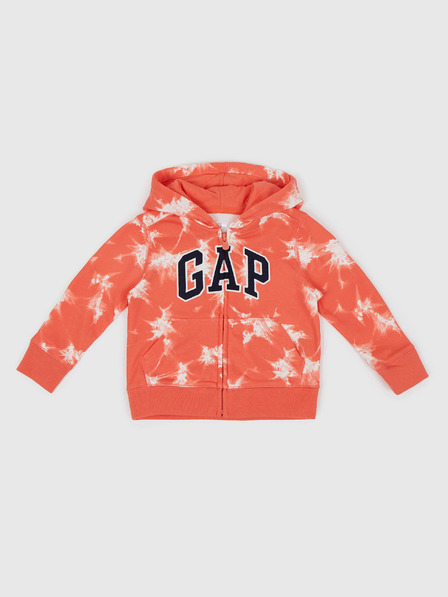 GAP Детски батикован суитшърт логото GAP
