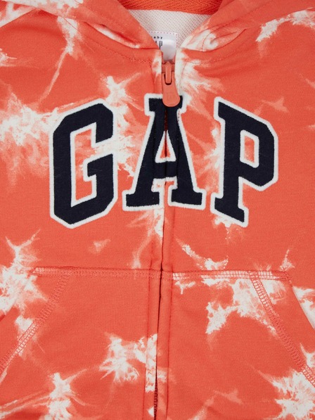 GAP Детски батикован суитшърт логото GAP