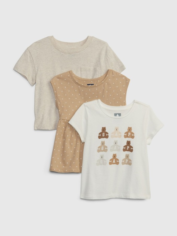 GAP Бебешки тениски Mix & Match, 3 бр. GAP