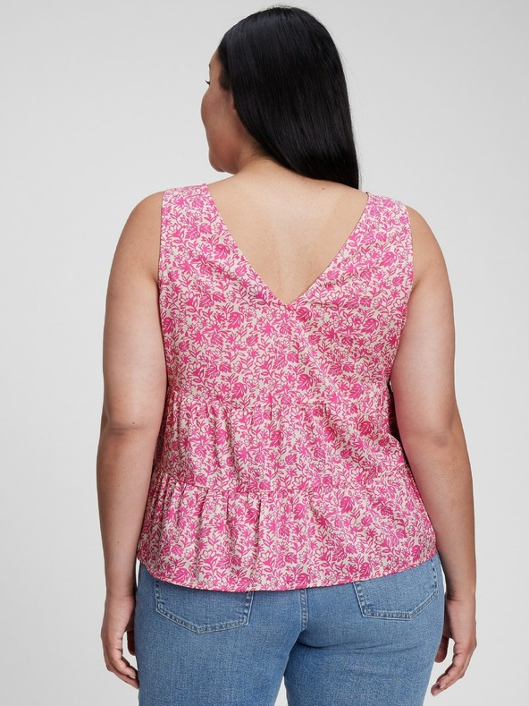 GAP Памучен цветен crop top GAP