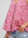 GAP Памучен цветен crop top GAP