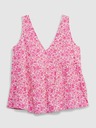 GAP Памучен цветен crop top GAP