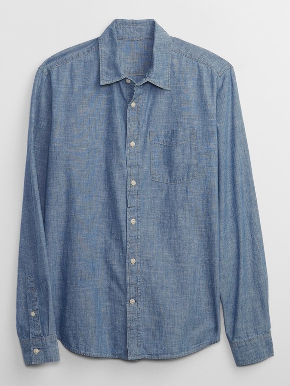 GAP Chambray риза с дълъг ръкав GAP