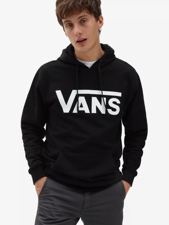 Vans Черен мъжки суитшърт с щампа VANS