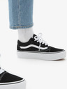 Vans Черни велурени маратонки на платформа VANS Old Skool
