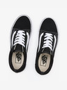 Vans Черни велурени маратонки на платформа VANS Old Skool