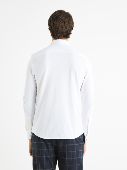 Celio Бяла мъжка риза Celio Bapik