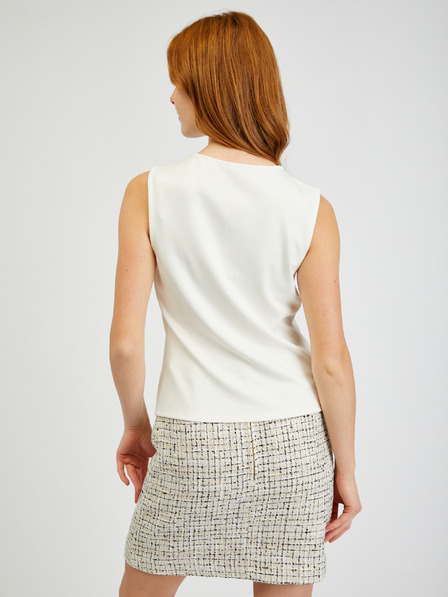 Orsay Бяла дамска тениска ORSAY