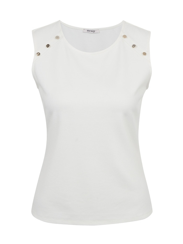 Orsay Бяла дамска тениска ORSAY