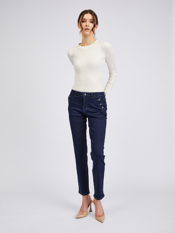 Orsay Тъмносини дамски straight fit дънки ORSAY
