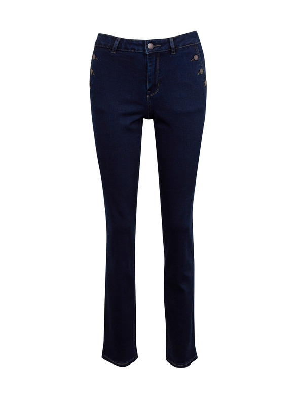 Orsay Тъмносини дамски straight fit дънки ORSAY