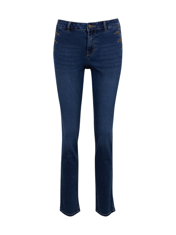 Orsay Тъмносини дамски straight fit дънки ORSAY