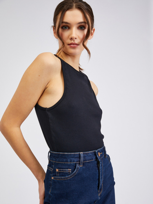 Orsay Тъмносиня дънкова дамска пола по тялотоORSAY