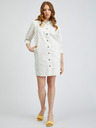 Orsay Бяла дънкова дамска рокля-риза ORSAY