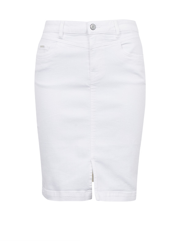 Orsay Бяла дамска дънкова пола ORSAY