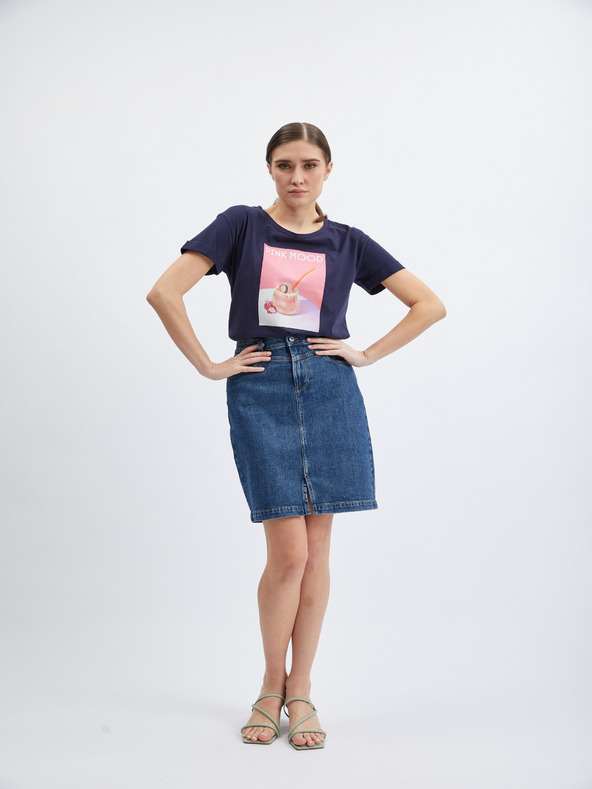 Orsay Синя дамска дънкова пола ORSAY