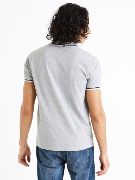 Celio Светлосива мъжка поло риза Celio Decolrayeb