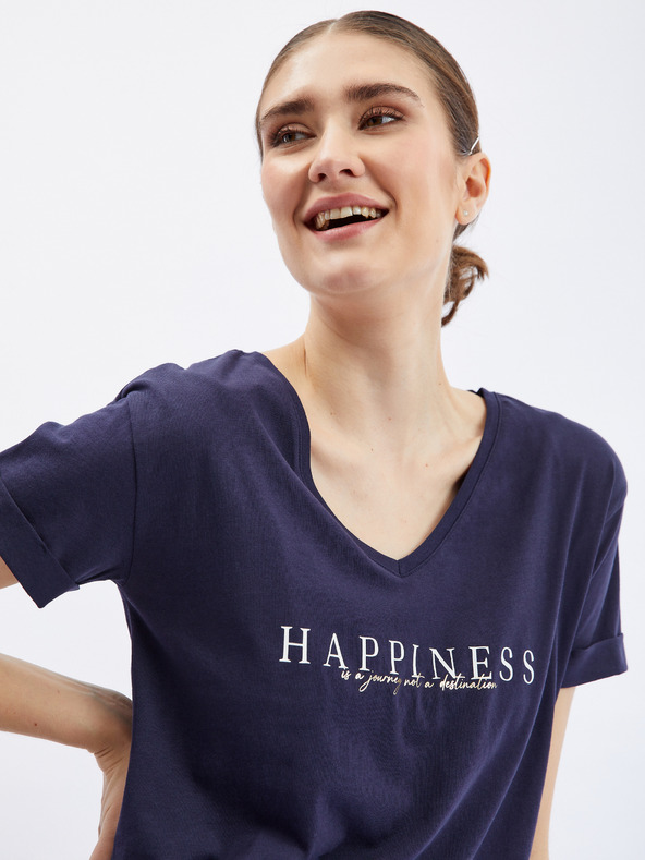 Orsay Тъмносиня дамска тениска ORSAY