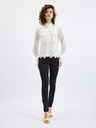 Orsay Бяла дамска блуза с декоративни детайли ORSAY