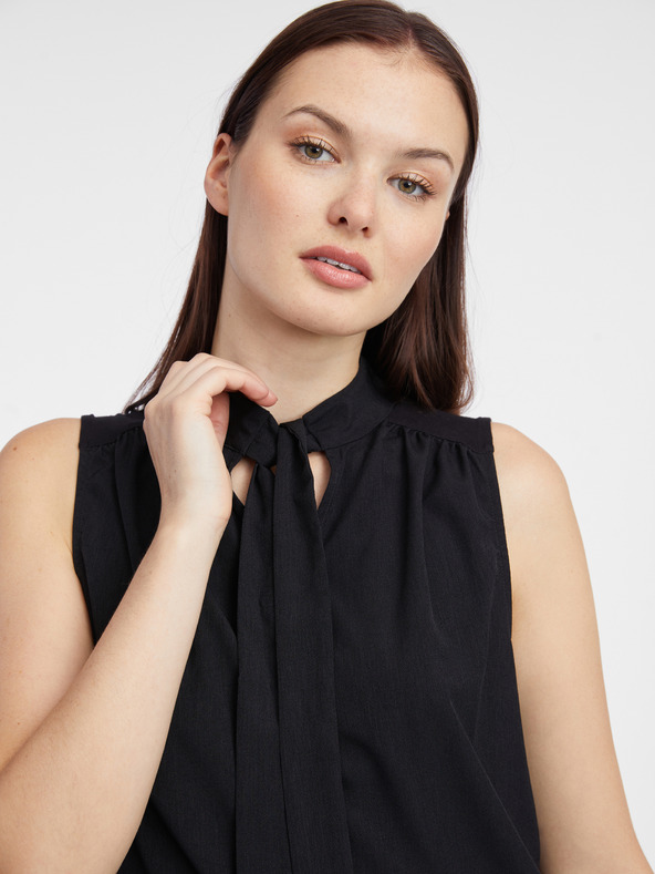 Orsay Черна дамска блуза ORSAY