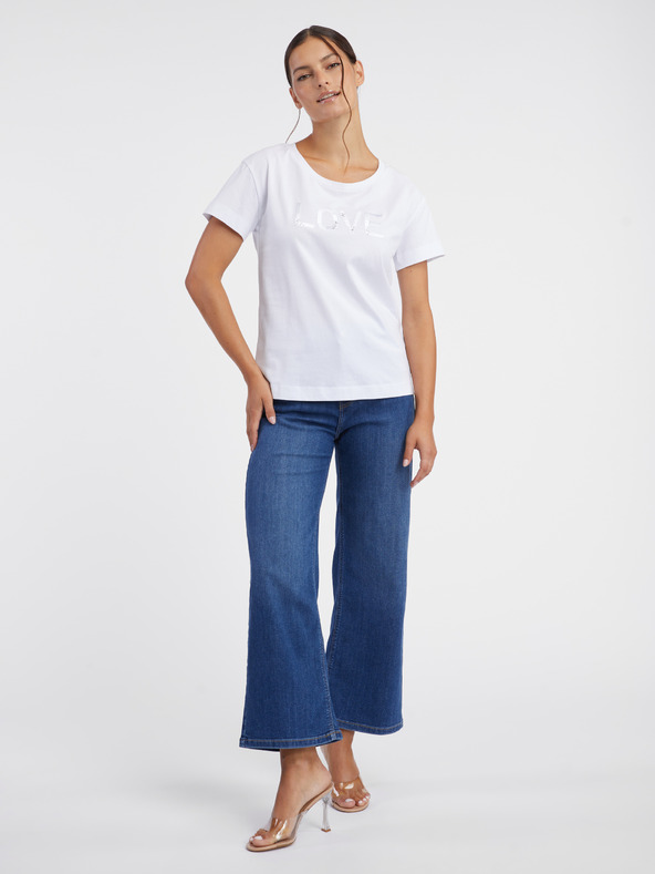 Orsay Бяла дамска тениска ORSAY