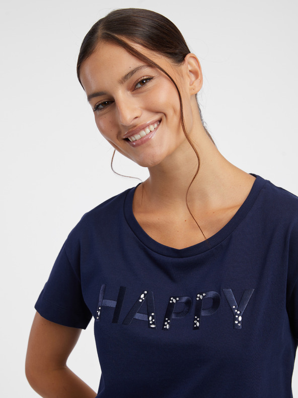 Orsay Тъмносиня дамска тениска ORSAY