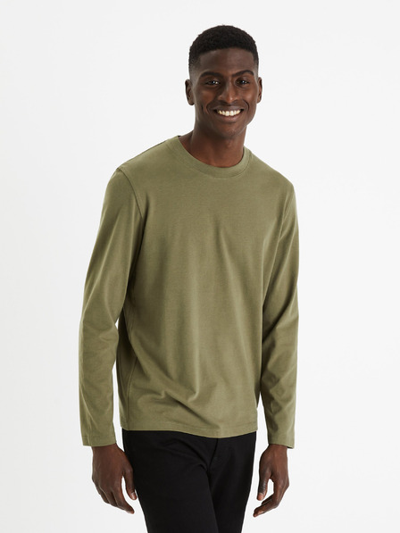 Celio Мъжка тениска в цвят каки Celio Cesolaceml