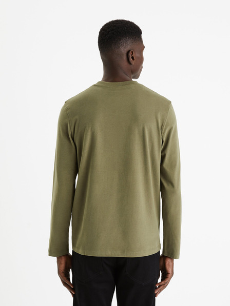 Celio Мъжка тениска в цвят каки Celio Cesolaceml