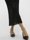 AWARE by VERO MODA Черна дамска дантелена макси пола AWARE by VERO MODA Vania