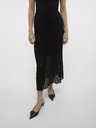 AWARE by VERO MODA Черна дамска дантелена макси пола AWARE by VERO MODA Vania