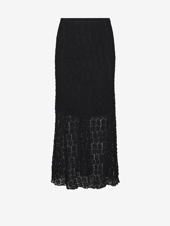 AWARE by VERO MODA Черна дамска дантелена макси пола AWARE by VERO MODA Vania