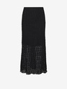 AWARE by VERO MODA Черна дамска дантелена макси пола AWARE by VERO MODA Vania