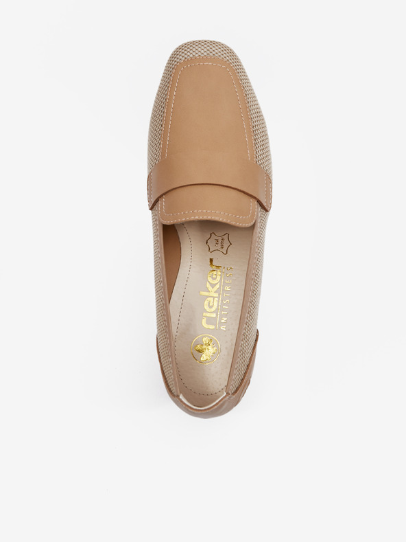 Rieker Светлокафяви дамски мокасини Rieker