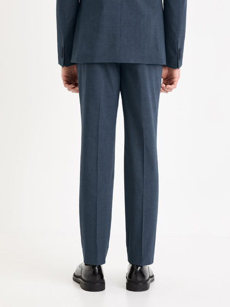 Celio Тъмносин мъжки кариран панталон Celio Gogabinfun