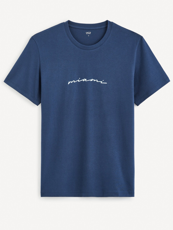 Celio Тъмносиня мъжка тениска Celio Gexhand