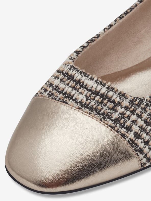 Tamaris Черно-кафяви балеринки Tamaris с шарки