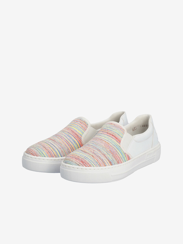 Rieker Бели дамски обувки с чехли Rieker