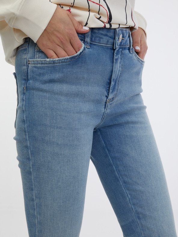 Pieces Светлосини прилепнали дънки Pieces Delly