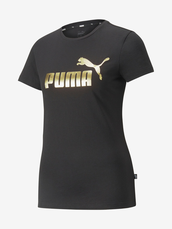 Puma Черна дамска тениска с щампа Puma