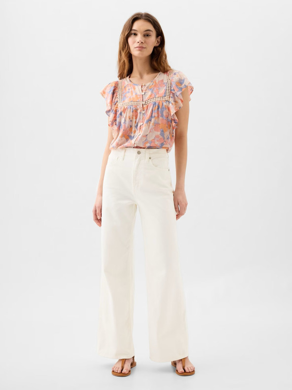 GAP Дънки Wide Leg с висока талия GAP