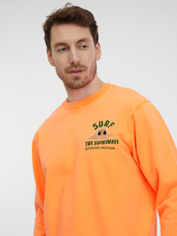 Scotch & Soda Оранжев мъжки суитчър Scotch & Soda