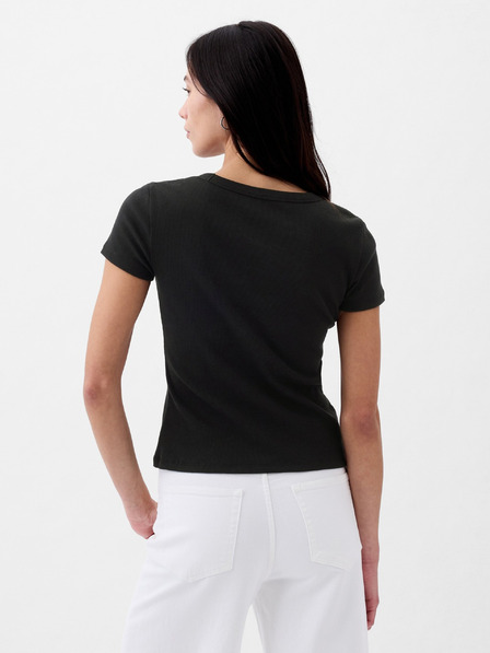 GAP Ребрести тениска с лого GAP