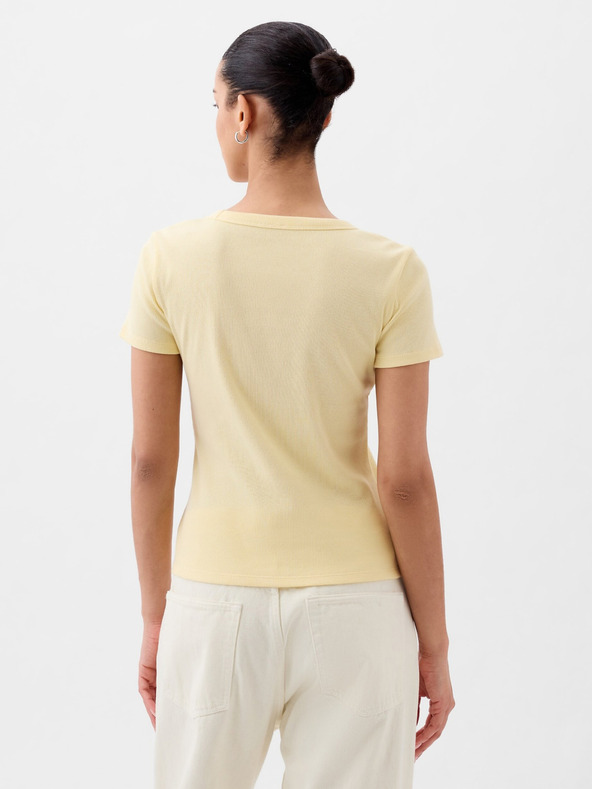 GAP Ребрести тениска с лого GAP