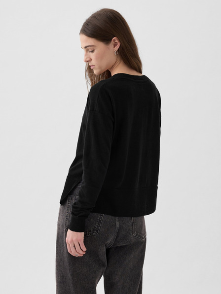 GAP Ленен пуловер с цепки GAP