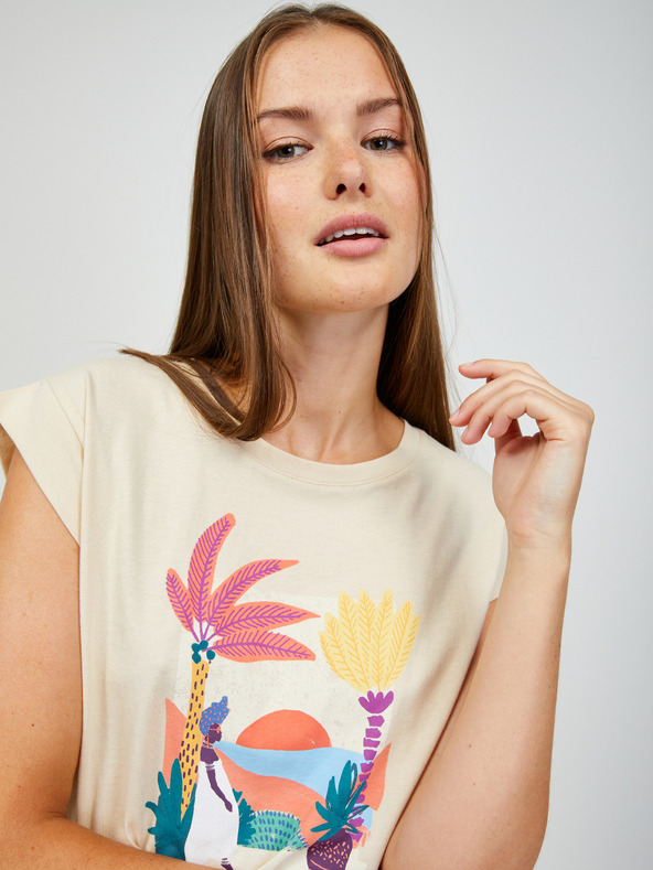 Orsay Бежова тениска ORSAY