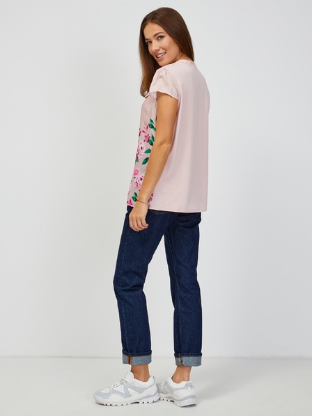 Orsay Светлорозова блуза на цветя ORSAY